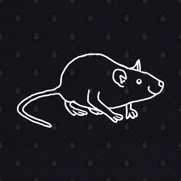 Minimal Ghost Rat by ellenhenryart